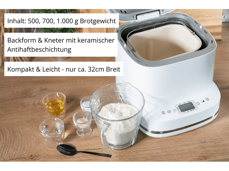 Unold 68120 Backmeister Bernd Brotbackmaschine, Weiß — Foto 2 von 5