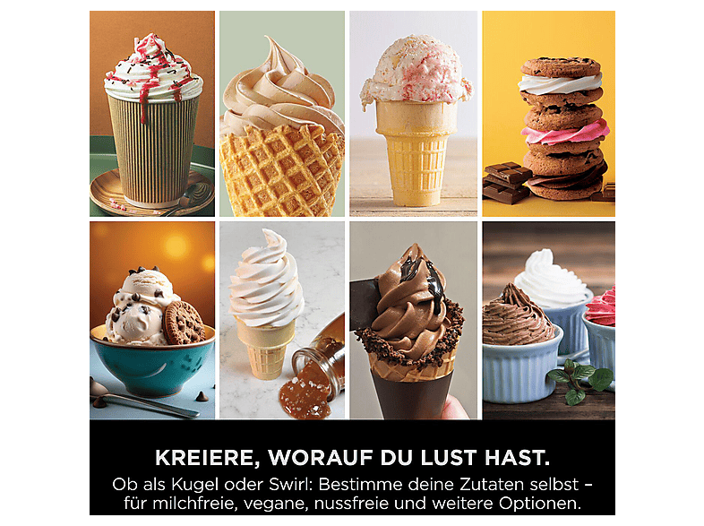 Thumbnail - NINJA NC701EU CREAMi Scoop & Swirl 13-in-1 Softeis- und Eismaschine (800 Watt, Platin Silber)