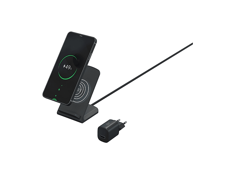 CARICATORE WIRELESS ISY IWQ-2010-1 da 10w, Nero