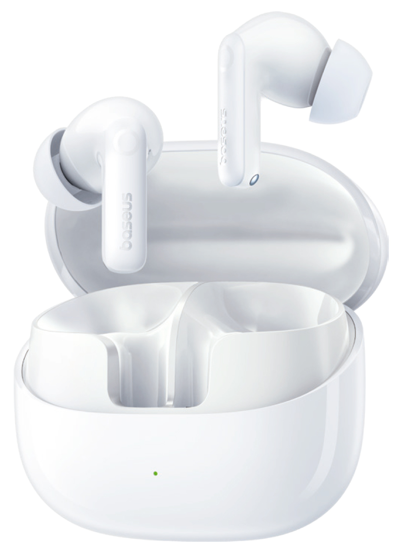 BASEUS Bass BP1 Pro TWS vezeték nélküli fülhallgató mikrofonnal, fehér (A0010505)