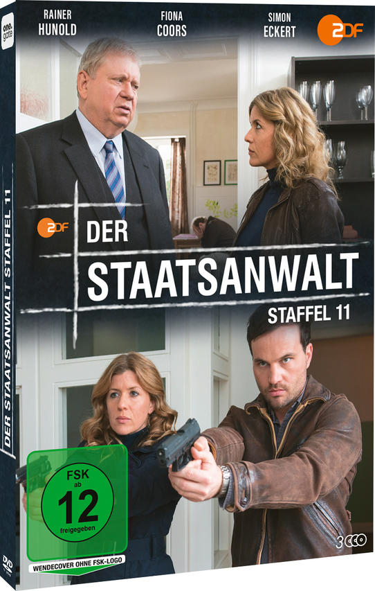 DVD-Cover für 'Der Staatsanwalt'. Enthält Schauspieler, Titel und einen grünen FSK 12-Aufkleber. Szene zeigt Personen mit Waffen.