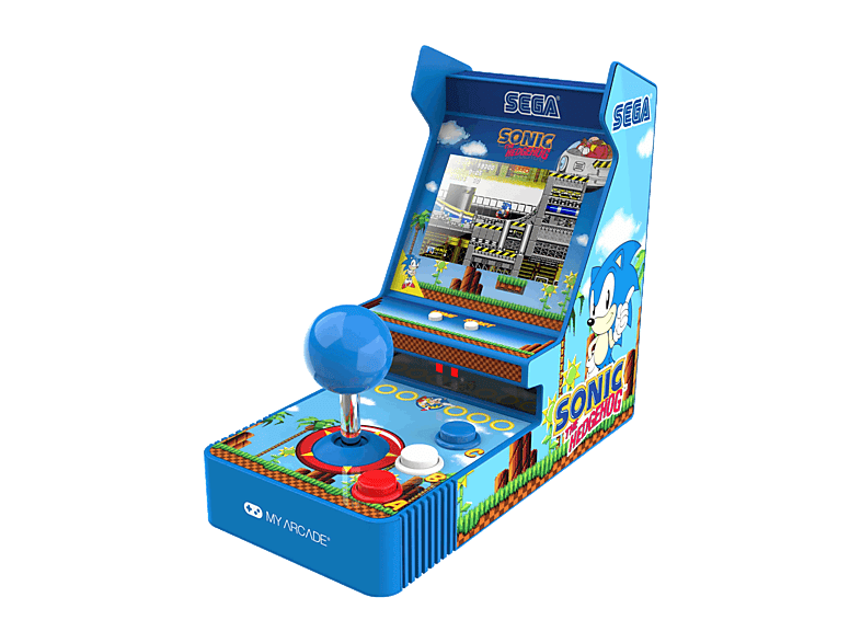 Consola retro portátil - My Arcade Joystick Player Sonic The Hedgehog, Azul