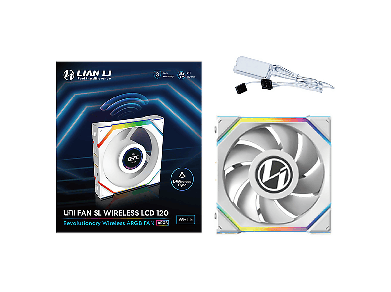 Thumbnail - LIAN LI UNI FAN SL Wireless LCD, ARGB, PWM - 120 mm Lüfter