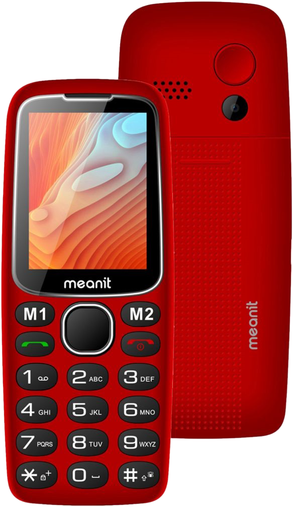 MEANIT SEN10 DualSIM Piros Kártyafüggetlen Mobiltelefon