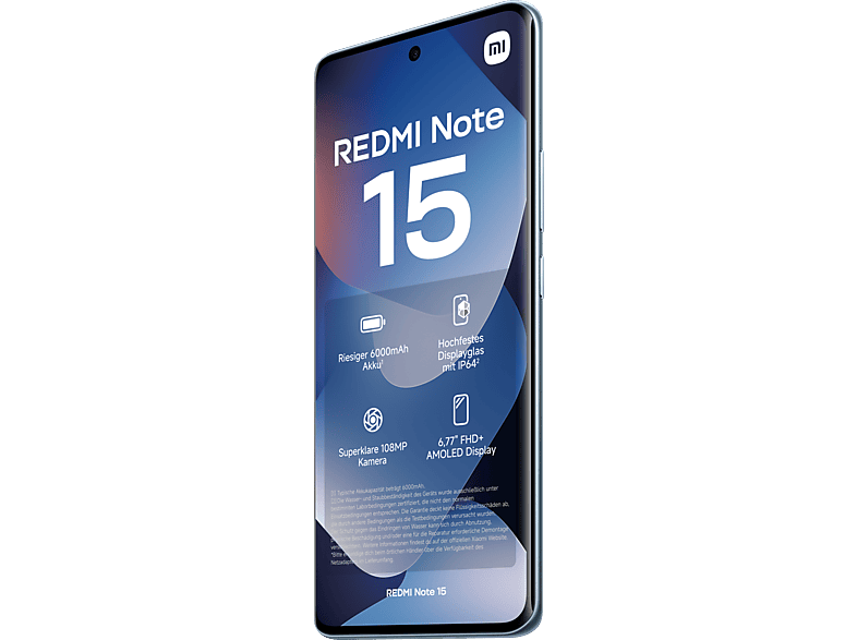 Xiaomi Redmi Note 15, LTE, 128 GB, Glacier Blue, Dual SIM — Foto 3 von 5