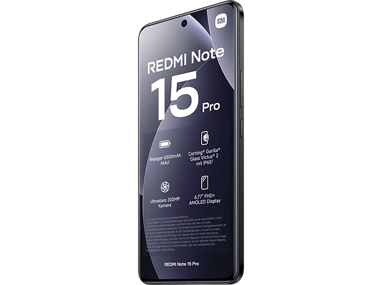 Xiaomi Redmi Note 15 Pro, LTE, 512 GB, Black, Dual SIM — Foto 3 von 5