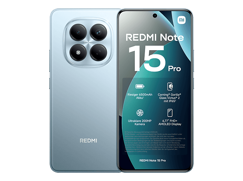 XIAOMI Redmi Note 15 Pro 4G 512 GB Glacier Blue Dual SIM