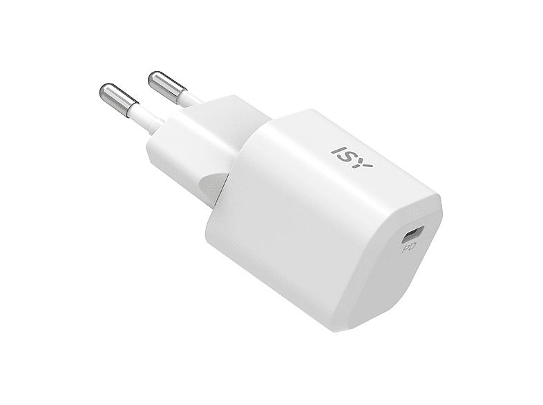 CARICABATTERIA ISY IWC-4020-1 da 20W, Bianco