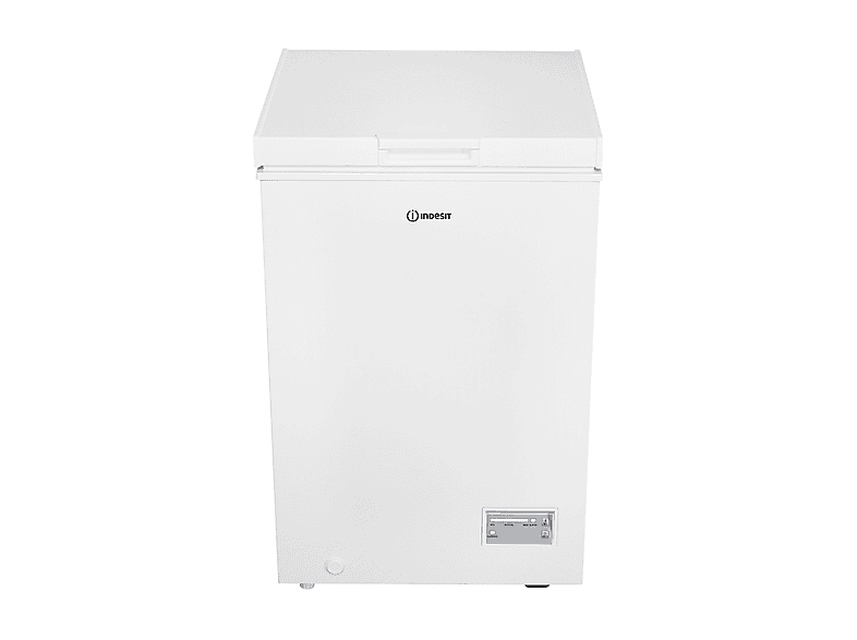 INDESIT INCF 984 E Congelatore pozzo, Capacità netta 98 l, dimensioni: L 54,5 cm, A 85 P 55 Rumorosità 40 dB(A), 2 cassetti, Bianco, Classe