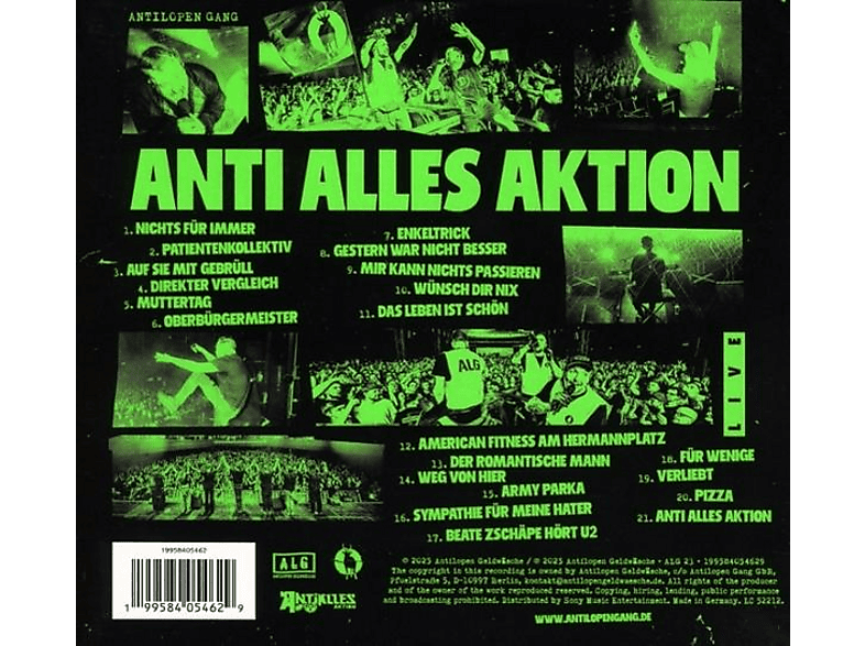 Thumbnail - Antilopen Gang - Anti Alles Aktion (Live) (CD)