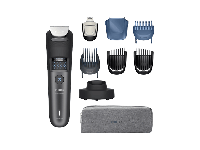 Barbero - Philips BT7665/15, Autonomía de 120 min, Cuchillas autoafilables, Ajuste corto 0,4/10 mm, largo 10,4/20 Uso seco/mojado, Metálico