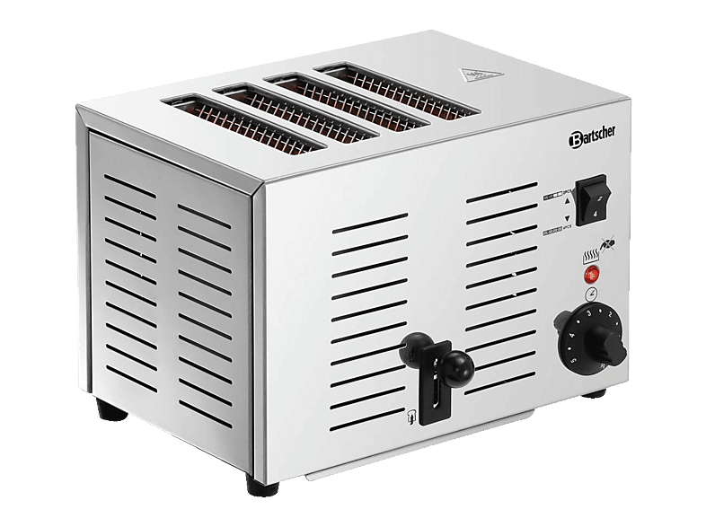BARTSCHER 100292 TS40 Toaster Silbergrau (1800 Watt, Schlitze: 4)