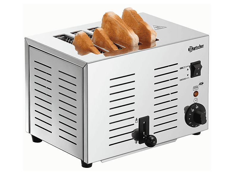 Thumbnail - BARTSCHER 100292 TS40 Toaster Silbergrau (1800 Watt, Schlitze: 4)