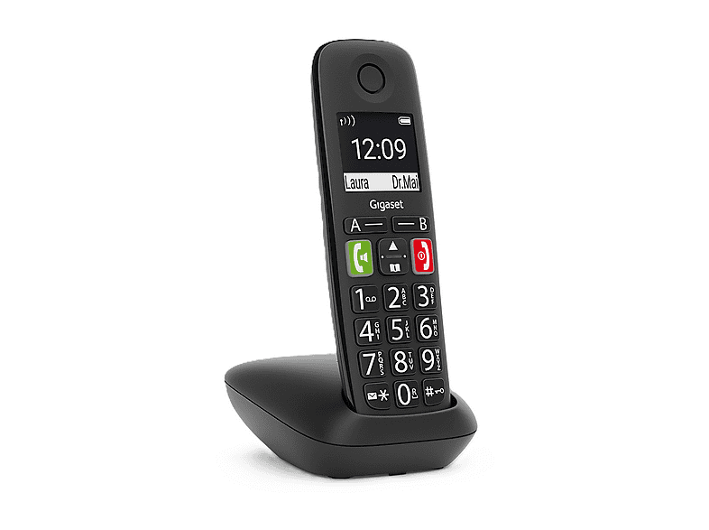 Gigaset Schnurlostelefon E290, Schwarz