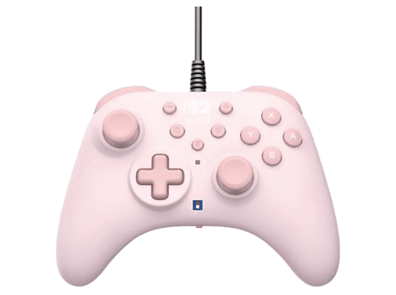 Mando Nintendo Switch - Hori Horipad Turbo, 2, Cable, Rosa