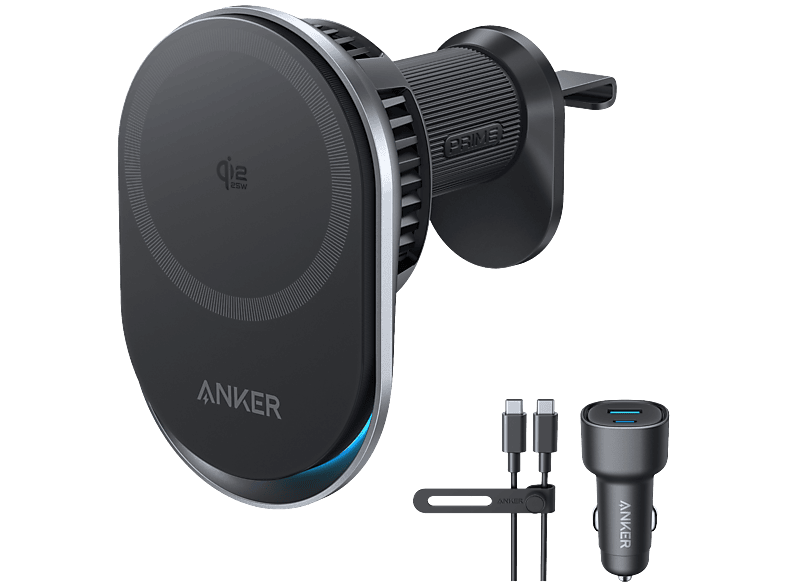 Anker Prime Draadloze Autolader 25W Qi2.2
