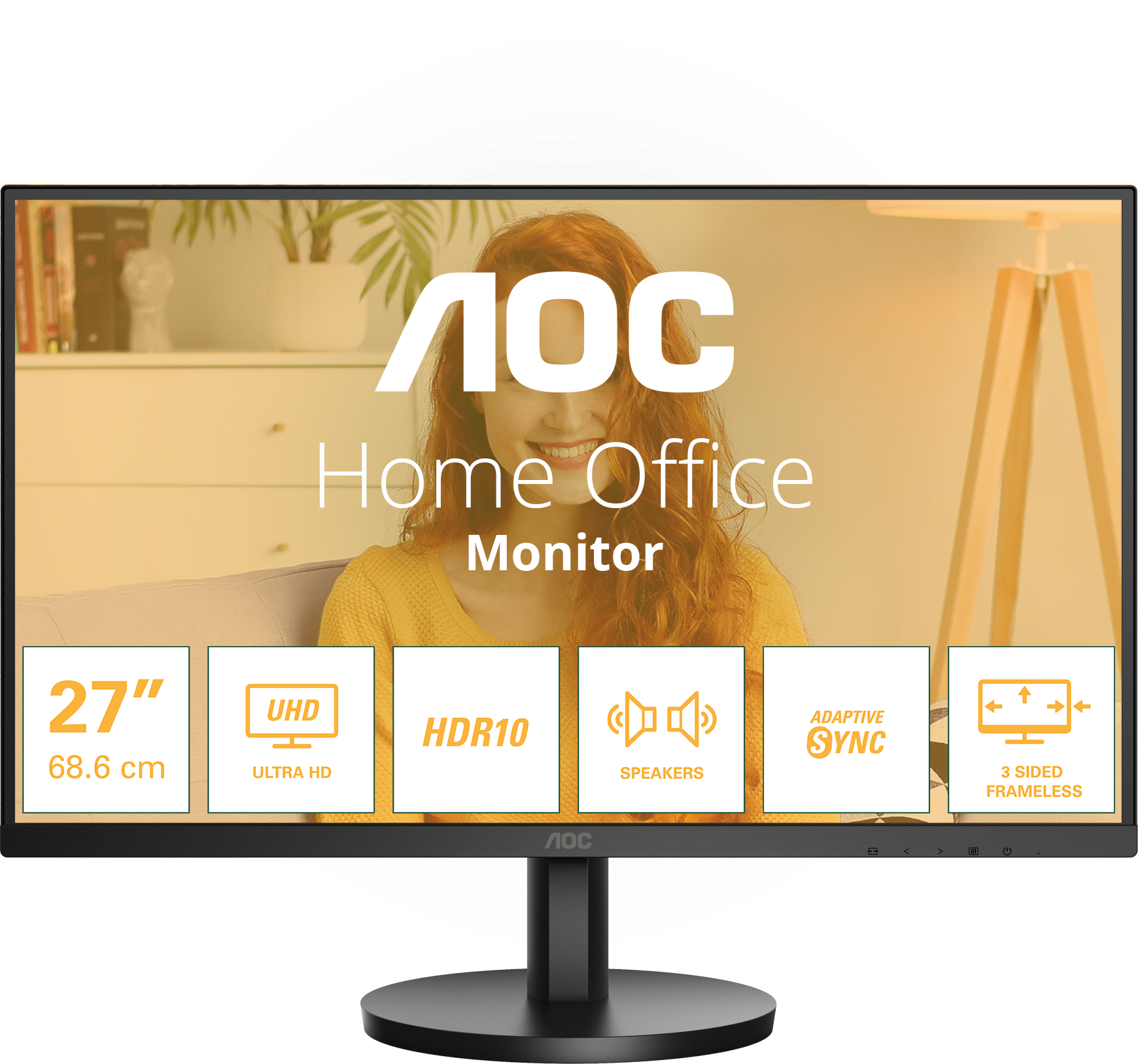 AOC U27B3A 27'' Sík 4k 60 Hz 16:9 IPS LED Monitor