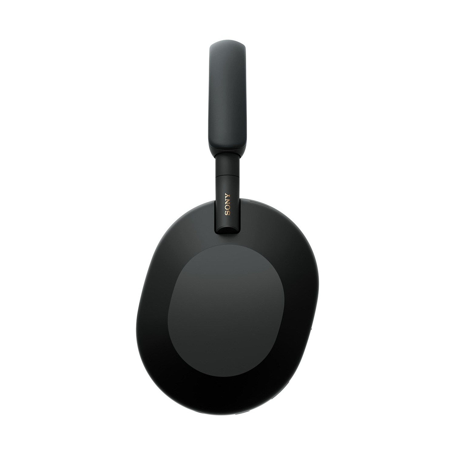 Cuffie Sony nere su sfondo bianco. Le cuffie hanno un design a padiglione rotondo e una fascia imbottita.