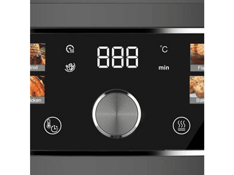 Emerio AF-133935.1 Smart Fryer mit Farbdisplay Heißluftfritteusen 4,2 l, 1400 Watt, Schwarz — Foto 2 von 3