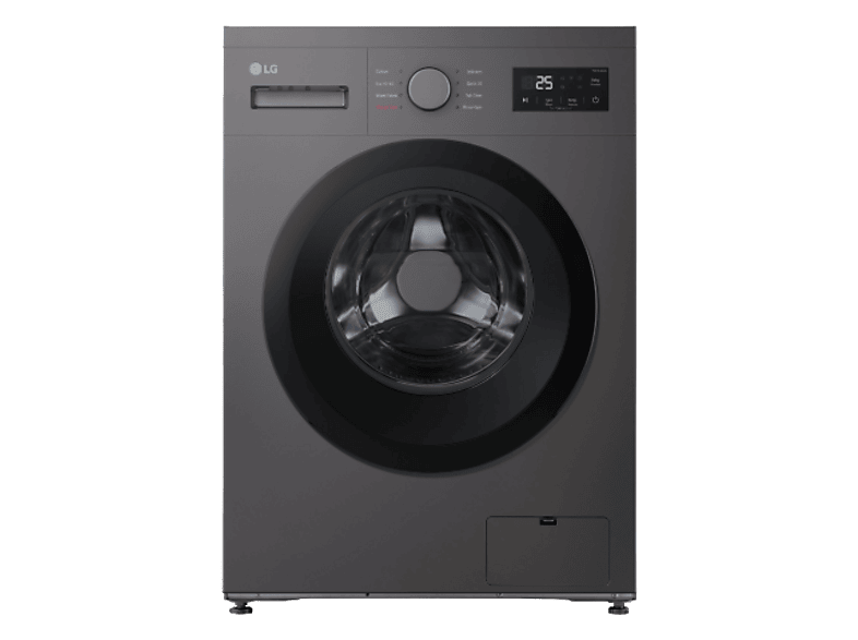 Lavadora carga frontal - LG F4A10S8NDK, 8 kg, 1400 rpm, programas, Grafito Silver