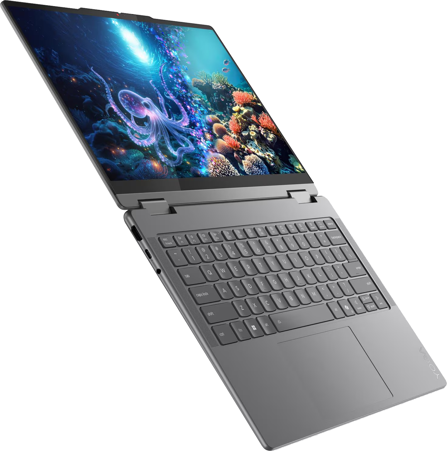 LENOVO Yoga 7 2-in-1 14ILL10 83JQ008GHV Szürke 2in1 eszköz (14" WUXGA OLED Touch/Core Ultra 5/16GB/1024 GB SSD/Intel Arc/Win11H)