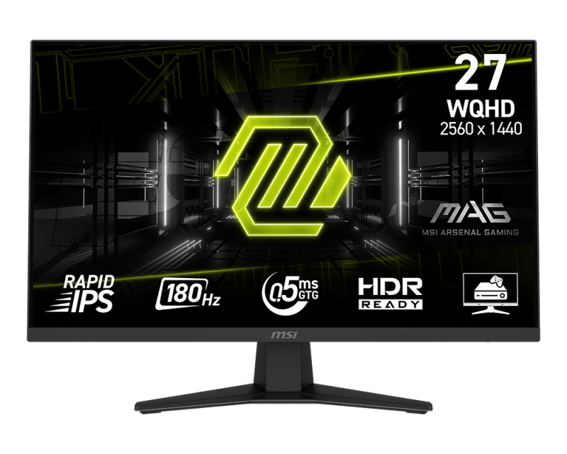 MSI MAG 274QF 27'' Sík WQHD 180 Hz 16:9 IPS LED Gamer Monitor