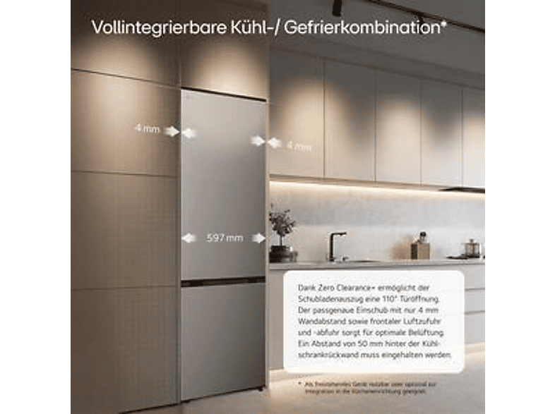 LG GBBS524CPY Fit&Max Kühlgefrierkombination (C, 375 l, 2030 mm hoch, Prime Silver)
