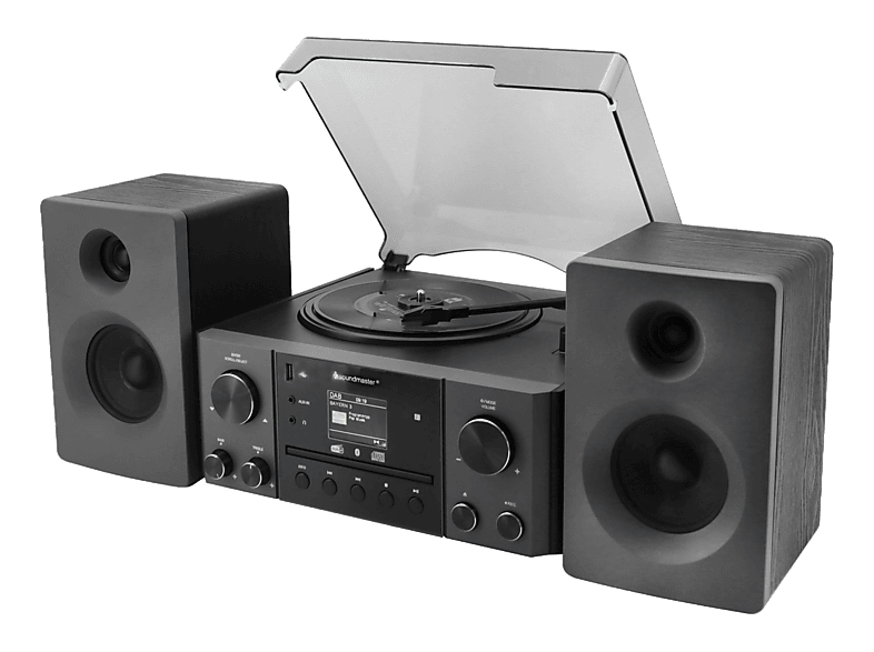 SOUNDMASTER MCD1950SW Stereo Musikcenter (Schwarz)