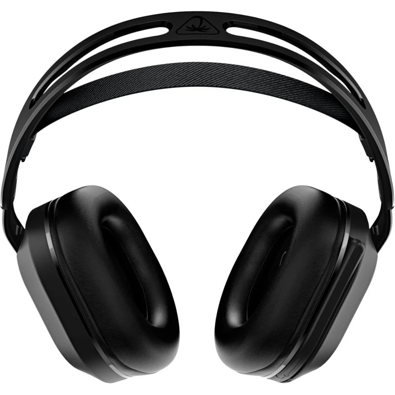 Auriculares negros con doble diadema y almohadillas acolchadas. El fondo es blanco.