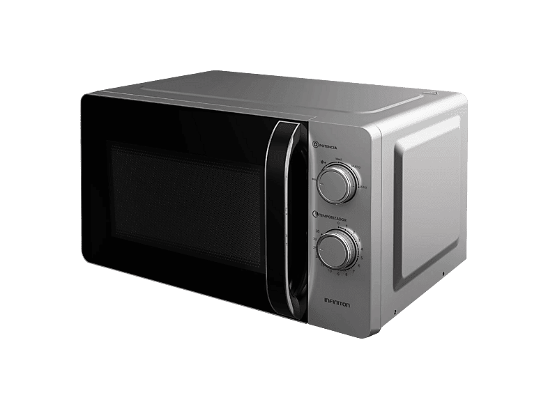 REACONDICIONADO Seminuevo Muy bueno Microondas - Infiniton MW-HS2070, 1150 W, 5 Niveles de Potencia, 20 l, Función Descongelación, Plata