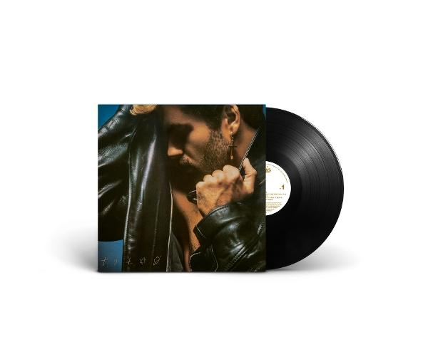 Albumcover und Schallplatte. Das Cover zeigt einen Mann in einer Lederjacke. Die Schallplatte ist schwarz.