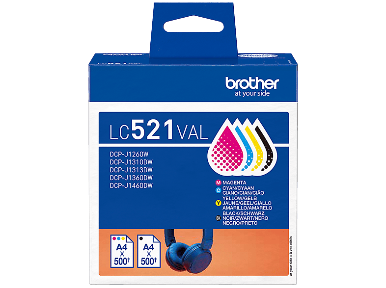 Brother LC-521VAL Inktcartridge Multipack