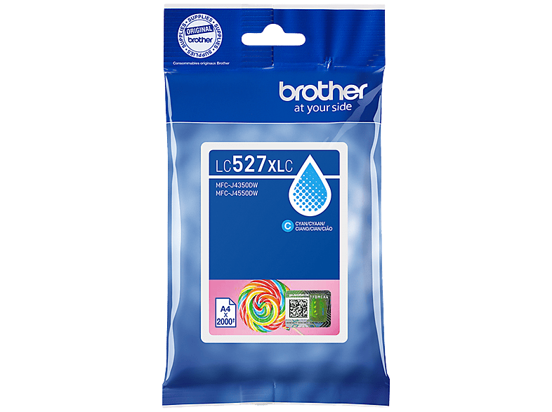 Brother LC527XLC inktcartridge 1 stuk(s) Origineel Hoog (XL) rendement Cyaan
