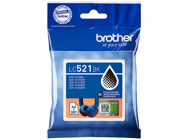 Brother LC-521 Cartridge Zwart