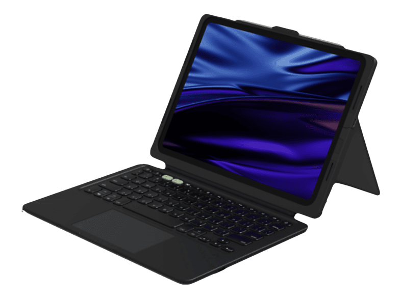 ZAGG Pro Keys Connect iPad Air13 M2 (CH) Tablet-Tastatur mit Schutzhülle Schwarz