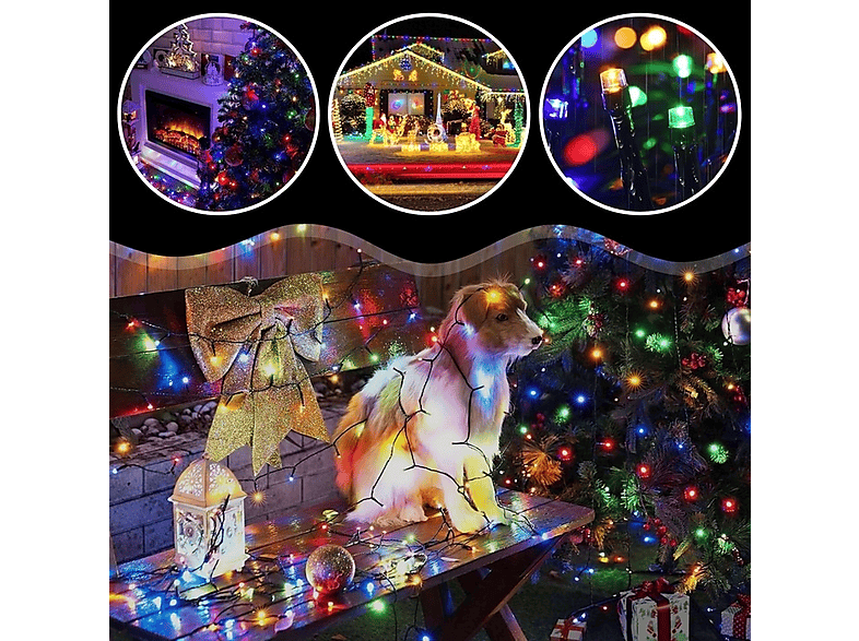 Lampki choinkowe EXTRALINK A34 300 LED Sieciowe 21.7 m Ciemnozielony – zdjęcie 3