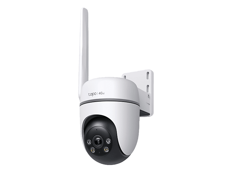 Cámara de vigilancia IP - TP-Link TC40GW, Full-HD, 1920 x 1080 píxeles, Función visión nocturna, Exterior, 360º, Cable, 4G, IA, Blanco