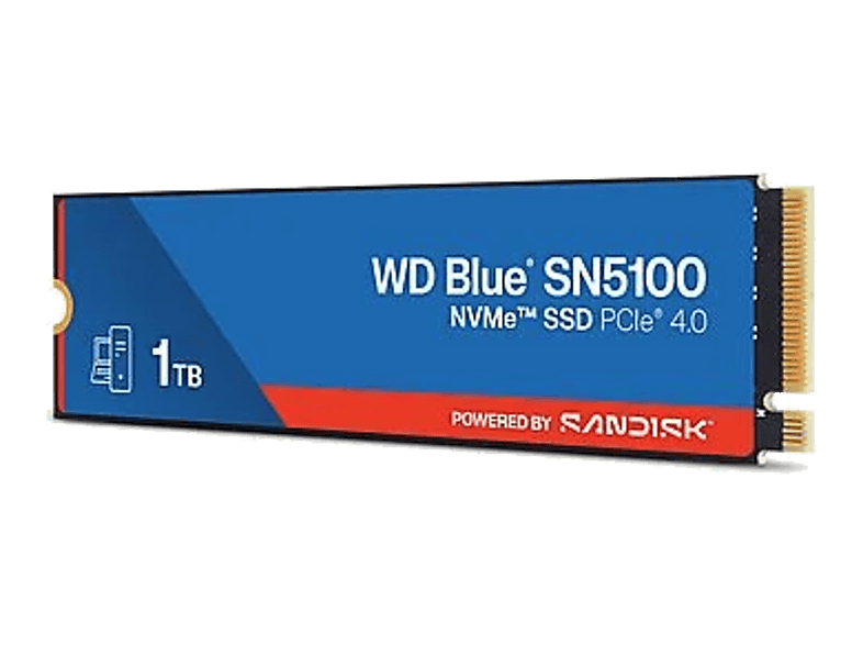 Dysk SSD SANDISK WD Blue SN5100 1TB Niebiesko-czerwony