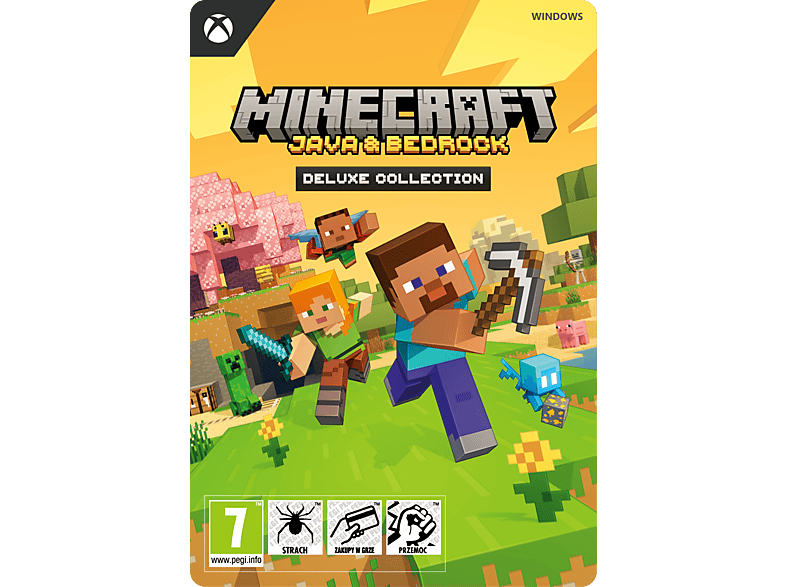 Kod aktywacyjny MICROSOFT Gra PC Minecraft Java & Bedrock Deluxe ...