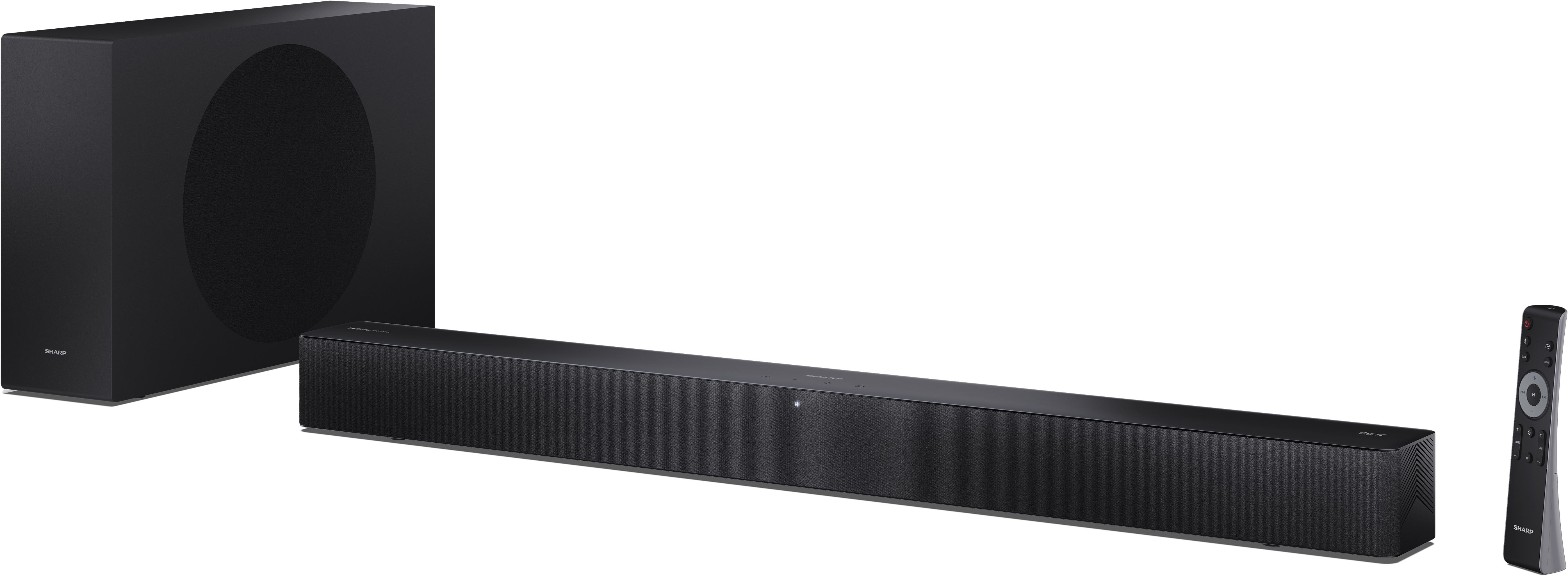 SHARP HT-SBW310 2.1 Dolby Atmos® / DTS Virtual:X® hangprojektor vékony vezeték nélküli mélynyomóval