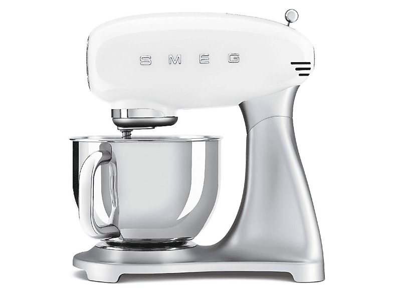 Smeg SMF04WHEU 50' Style Küchenmaschine Weiß (Rührschüsselkapazität: 4,8 l, 800 Watt)