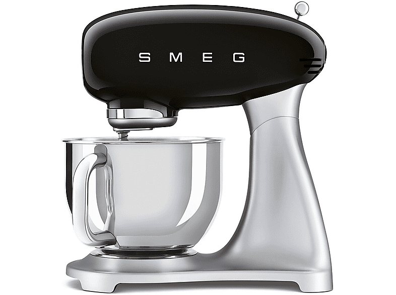 Smeg SMF04BLEU 50' Style Küchenmaschine Schwarz (Rührschüsselkapazität: 4,8 l, 800 Watt)