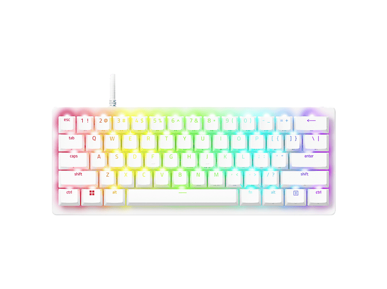 Razer Huntsman V3 Pro Mini Keyboard - White Us Qwerty Layout Bedraad Gamingtoetsenbord Zwart afbeelding
