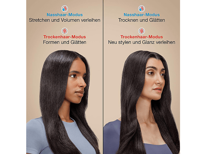 Thumbnail - SHARK HT302EUPK Glossi 2-in-1 Warmluftbürste mit beheiztem Keramikkamm in Lychee,