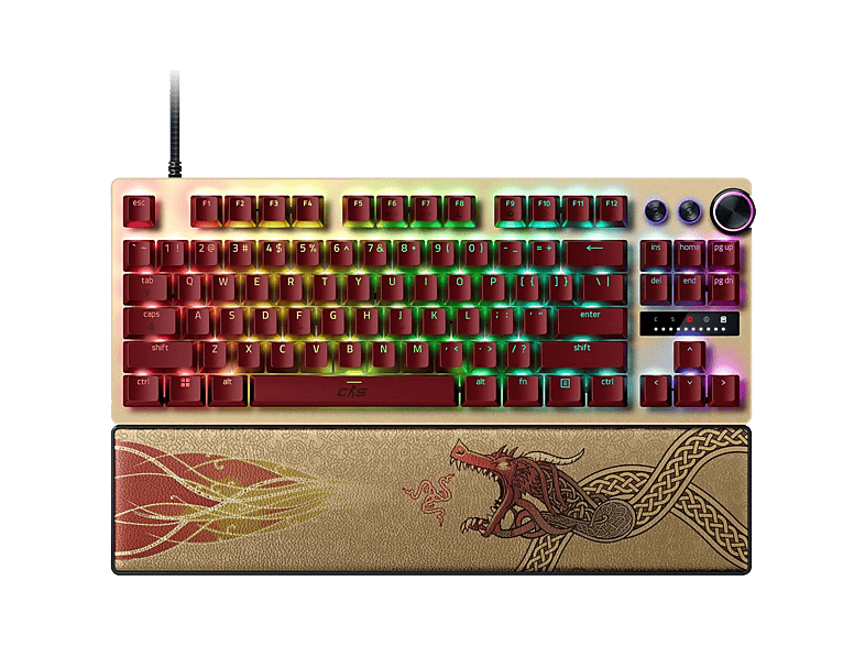 Razer Huntsman V3 Pro Tenkeyless Gaming Keyboard - Counter-strike 2 Edition Us Qwerty Layout Bedraad afbeelding