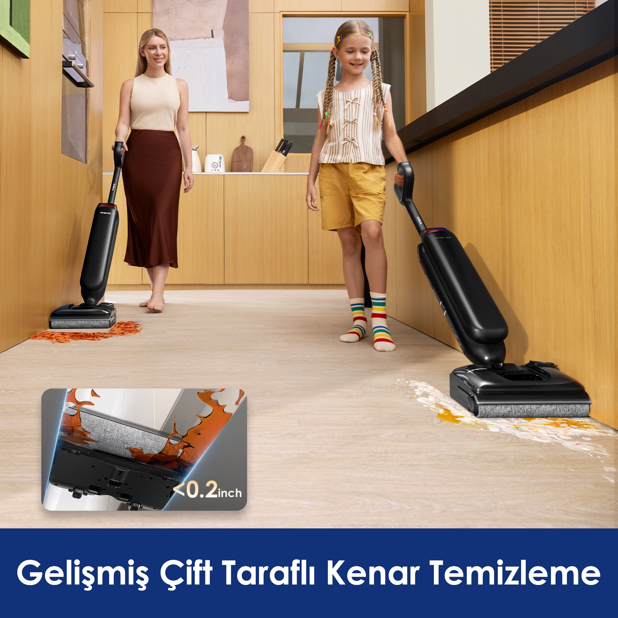 TINECO Floor One S9 Artist Neo Islak Kuru Şarjlı Dikey Süpürge
