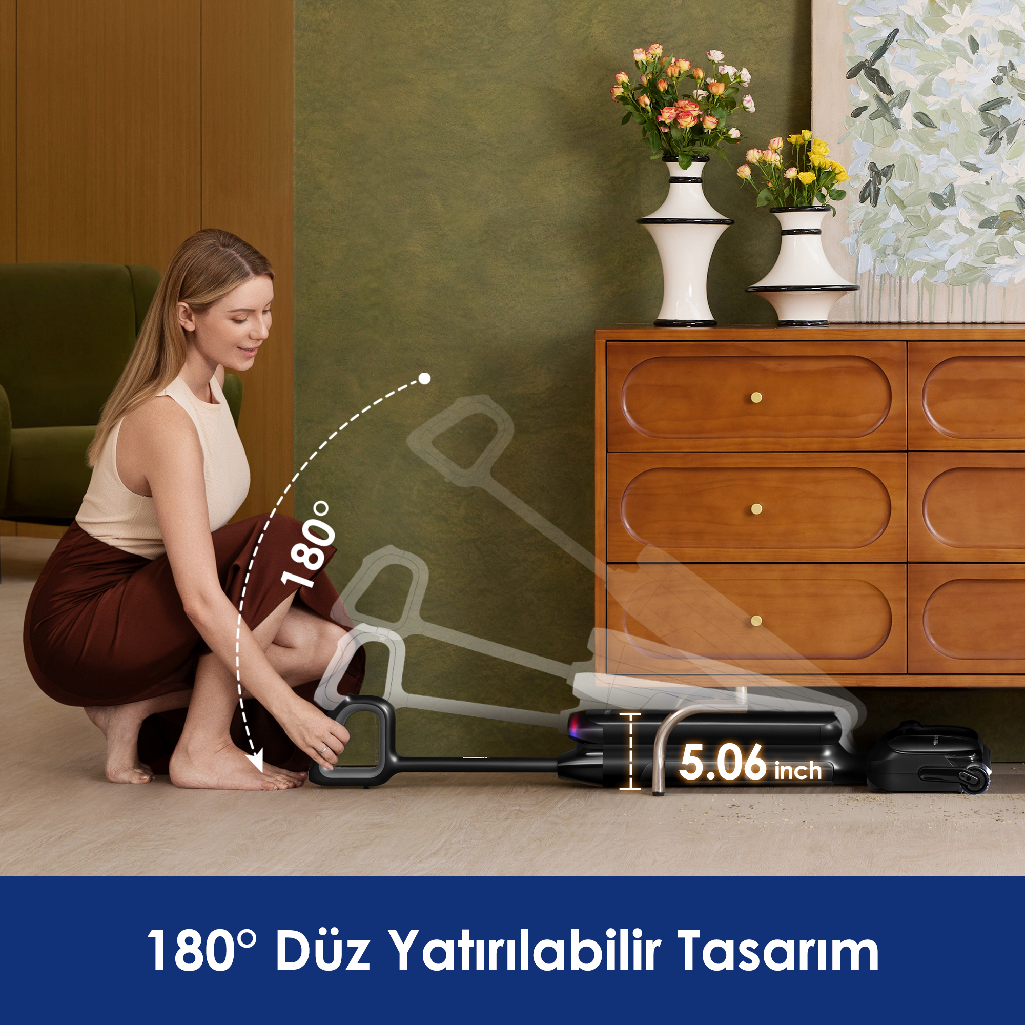 TINECO Floor One S9 Artist Neo Islak Kuru Şarjlı Dikey Süpürge