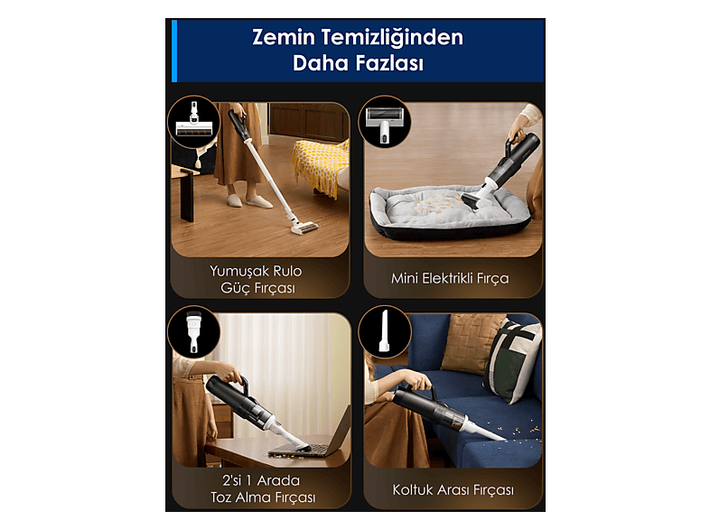 TINECO Floor One Switch S6 Stretch Powerkit Islak Kuru Şarjlı