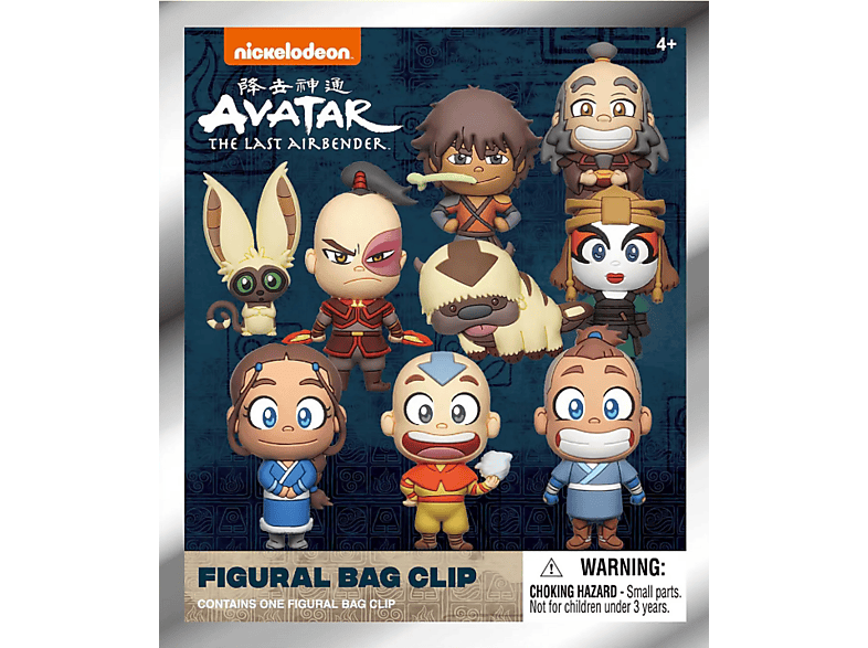 Avatar: Der letzte Airbender 3D PVC Bag Clips Series 1; Sammelkarten