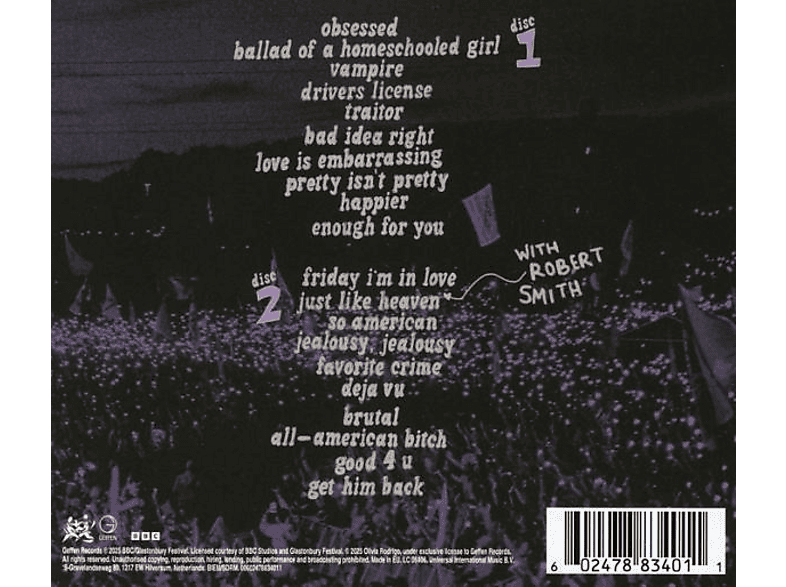 Thumbnail - Olivia Rodrigo - Live from Glastonbury (a BBC Recording) (CD)